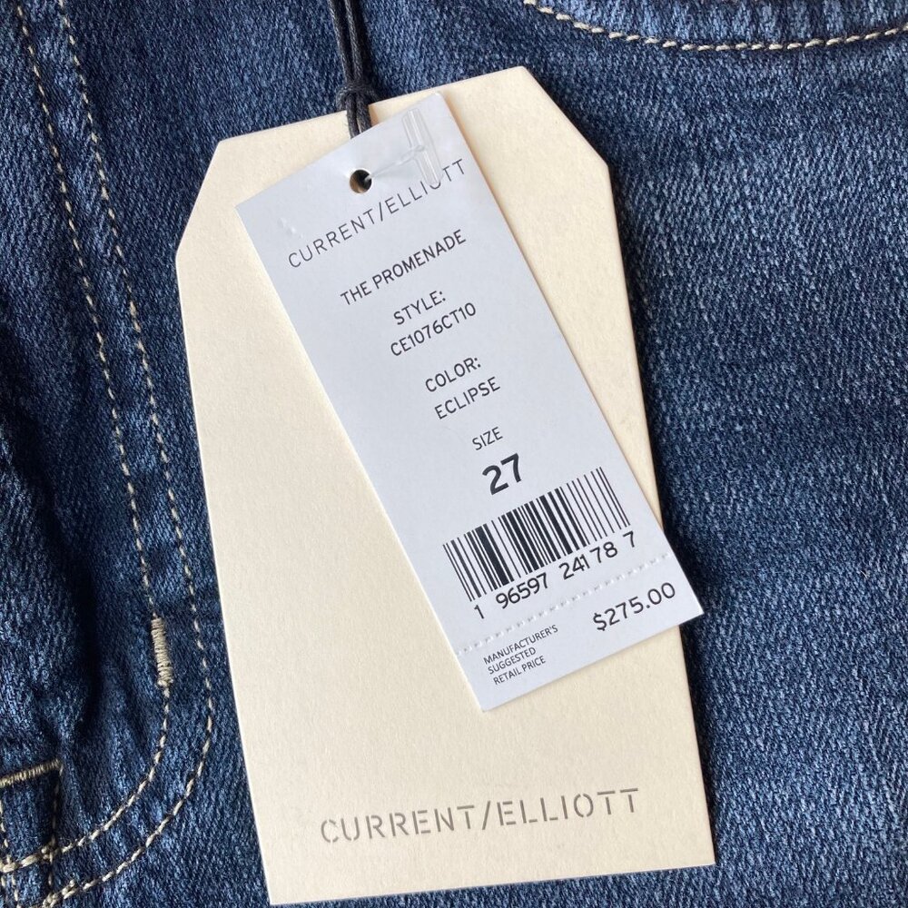 Current/Elliott The Promenade Bootcut Jeans Women's 27 Eclipse NWT - Picture 4 of 9
